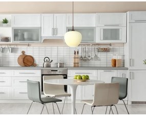 Globo 15548H1C - Csillár zsinóron MAXY 1xE27/60W/230V fehér/barna