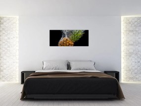 Ananász a vízben képe (120x50 cm)