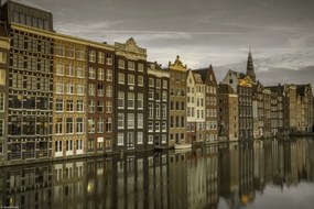 Poszter 30x20cm Házak a csatorna mentén, Assaf Frank