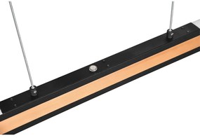 Fekete-natúr színű LED függőlámpa Deacon – Trio