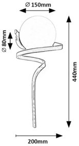 Rabalux 71136 - Fali lámpa SARABI 1xE27/20W/230V