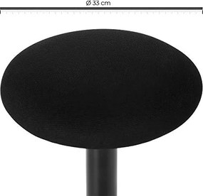 Irodai szék, ergonomikus szék, 56-81 cm magasságban állítható, fekete