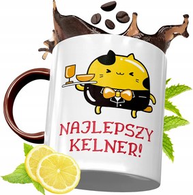 Bordó Bögre Pincérnek Születésnapra Ajándék fényképes nyomtatással