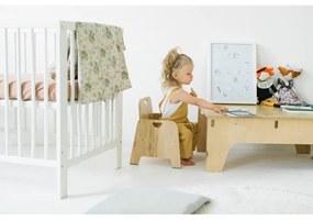 Nature bézs len gyerek ágyneműhuzat, 70 x 100 cm - Linen Tales