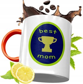 Narancssárga Bögre Anyák Napjára Ajándék fényképes nyomattal