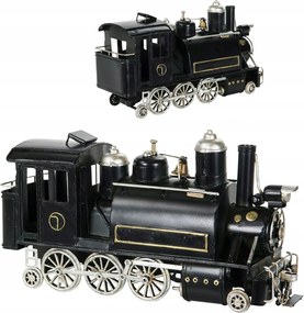 Figura Mozdony dekoratív fém Ajándék Vasutas Kalauz