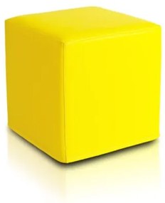 Babzsák Block kocka sárga ökobőr TiaHome