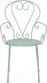 Mentazöld fém kerti szék Etienne – Bizzotto