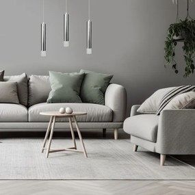 Csillár zsinóron TUBI 1xGU10/8W/230V fényezett króm