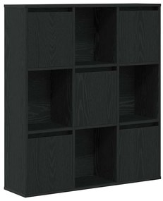 Könyvespolc fekete tölgy 89x24x101,5 cm Gépesített fa