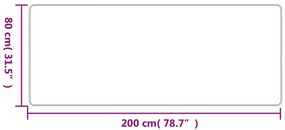 homokszínű szizálhatású futószőnyeg 80 x 200 cm