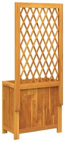 tömör akácfa rácsos ültetőláda 55 x 29,5 x 132 cm