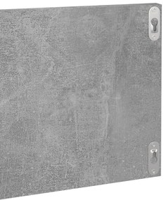 2 db betonszürke forgácslap fali polc 80 x 11,5 x 18 cm