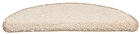 20 db krémszínű, félkör alakú lépcsőszőnyeg 56 x 17 x 3 cm