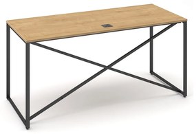ProX asztal 158 x 67 cm, burkolattal, hamilton tölgy / grafit