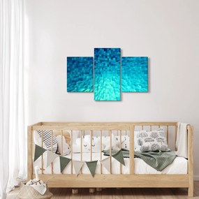 Absztrakt kocka kép (90x60 cm)
