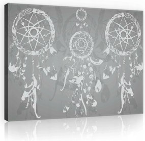 Vászonkép 80x60 Álomfogó spiritualitás misztikum nyugalom toll művészet