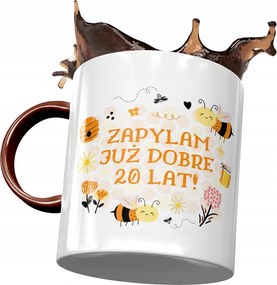 Bordó Bögre Születésnapra 20 20. 20. Ajándék Nyomtatott Fotóval