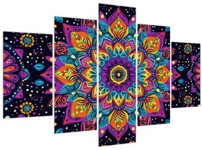 Kép - Kaleidoszkópos mandala (150x105 cm)