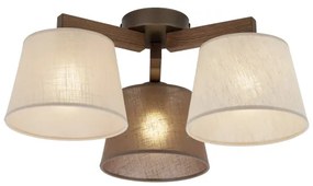 Brilagi - Felületre szerelt csillár LATTE 3xE27/15W/230V fenyő/mix