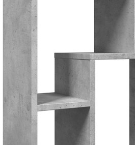 betonszürke szerelt fa könyvespolc 63 x 20 x 90 cm