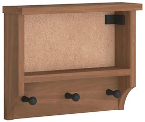 SANDNES tömör fenyőfa falra szerelt kabátállvány 45x12x35 cm
