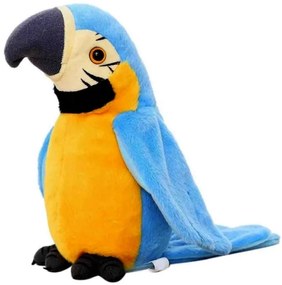 Interaktív beszélő papagáj - kék