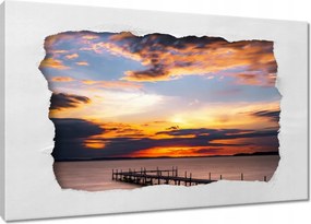 Vászonkép 60x40 Nyugati tó móló