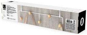 Fehér-natúr színű fém ajtófogas 39 cm Estique – Umbra