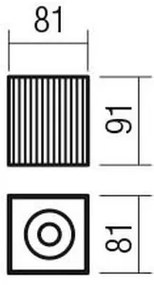 Redo 01-3407 - DELPHI spotlámpa 1xGU10/7W/230V 8,1x8,1 cm fehér