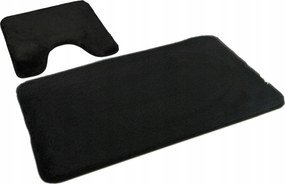 Fürdőszobaszőnyeg 2 részes Lombok Euromat bolyhos fekete