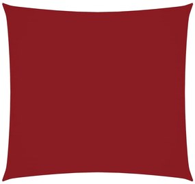 piros négyzet alakú oxford-szövet napvitorla 2 x 2 m