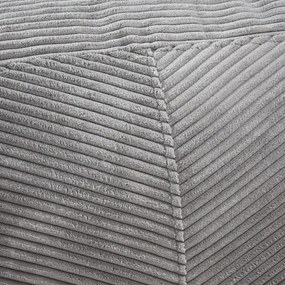 Sötétszürke kordbársony babzsákfotel Sofa Tube 160 – SLOWDOWN