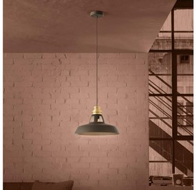 Eglo 390229 - Csillár zsinóron ESPINARDO 1xE27/40W/230V fekete/arany