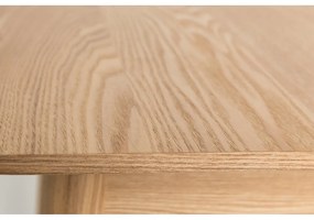 Bővíthető étkezőasztal tölgyfa dekoros asztallappal 90x180 cm Glimps – Zuiver