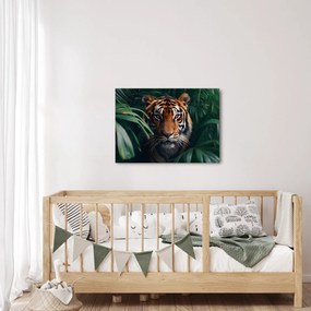 Kép - Egy tigris portréja a dzsungelben (70x50 cm)