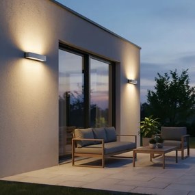 Ideal Lux - Kültéri fali lámpa ANDROMEDA 2xE27/60W/230V IP55 szürke