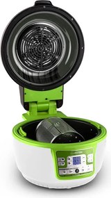 Klarstein VitAir Turbo, forrólevegős fritőz, 1400 W, 9 l, zöld-fehér