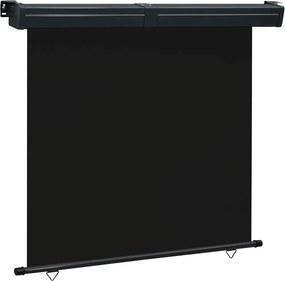 vidaXL fekete erkély oldalnapellenző 175 x 250 cm