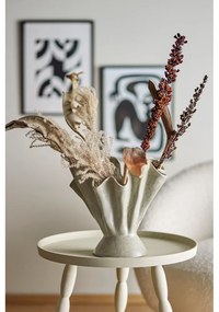 Bézs agyagkerámia kézzel készített váza Plier – Bloomingville