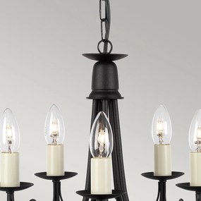 Elstead klasszikus csillár minster fekete elsmn5-black