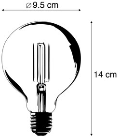 Okos E27 LED izzó G95 arany 7W 806lm 1800K - 3000K