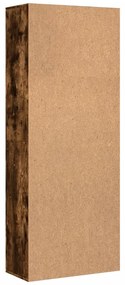 Füstös tölgy színű szerelt fa magasszekrény 70 x 35 x 180