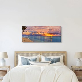 Kép - Naplemente a tengerparton (120x50 cm)