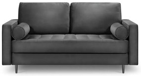 Santo sötétszürke bársonykanapé, 174 cm - Milo Casa