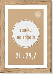 Képkeret 21x29,7 cm 29,7x21 A4 Nyírfa