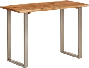 vidaXL tömör akácfa étkezőasztal 110 x 50 x 76 cm