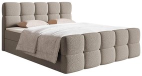 Kontinentális franciaágy 180 cm Cirsten 180C (ágyráccsal és matraccal) (tárolóhellyel) (világosszürke). Akció -16%. 1100155
