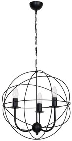 Csillár GLOBE 3 3xE14/60W fekete