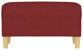 bordó szövet pad 70x35x41 cm